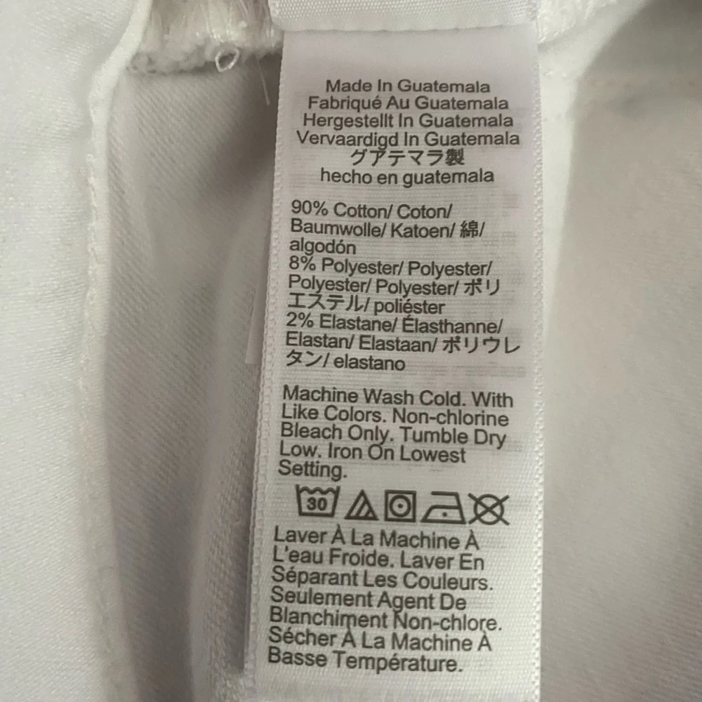 J.Crew Re‑Imagined 9” Mid‑Rise White Skinny Jeans | Size 27 - Picture 9 of 9